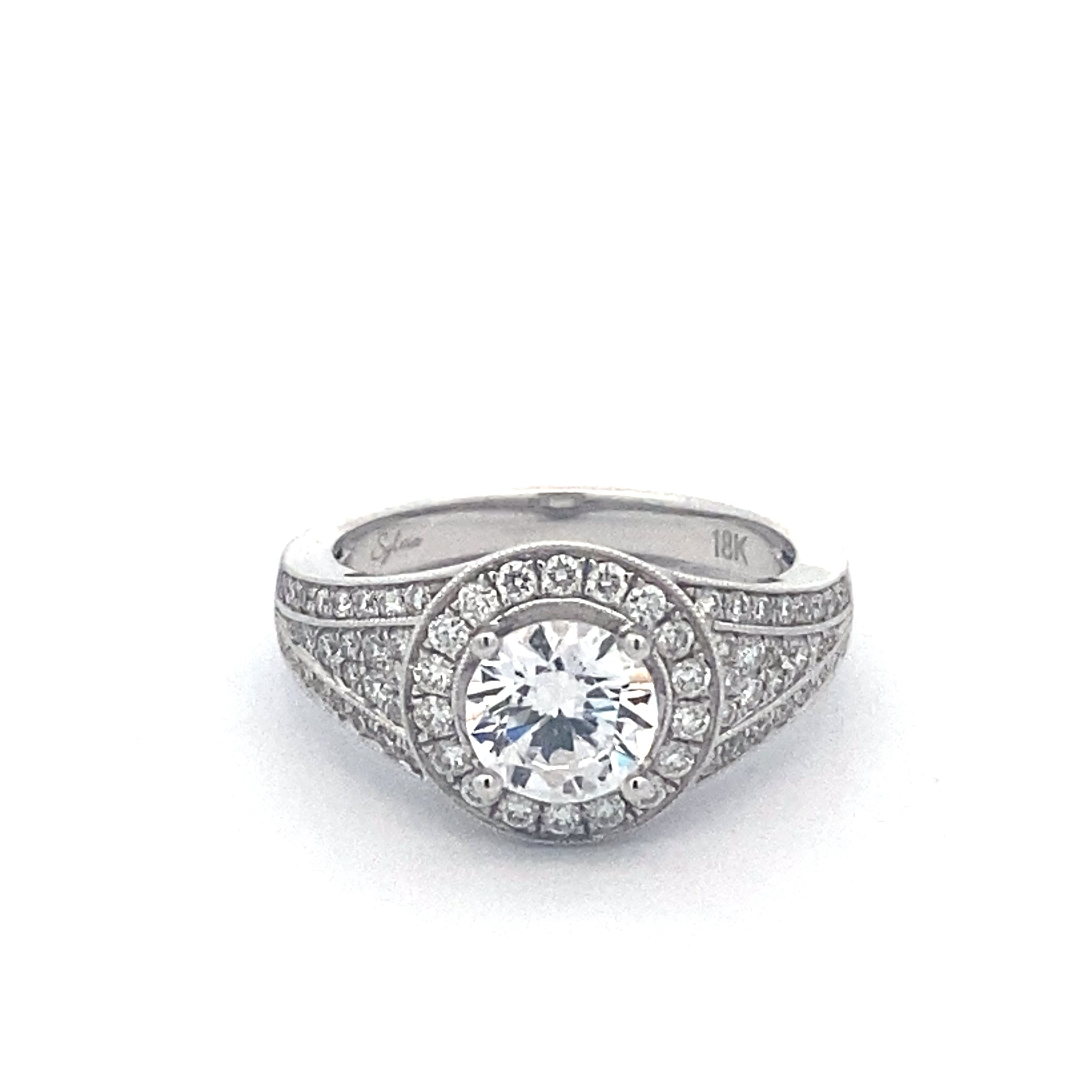 Sylvie Engagement Ring SY937-05YA8W10R Sylvie Engagement Ring SY937-05YA8W10R