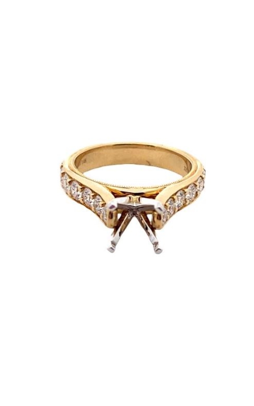Engagement Ring – 14K Yellow Gold Round Diamond VW1339CG | Venetti