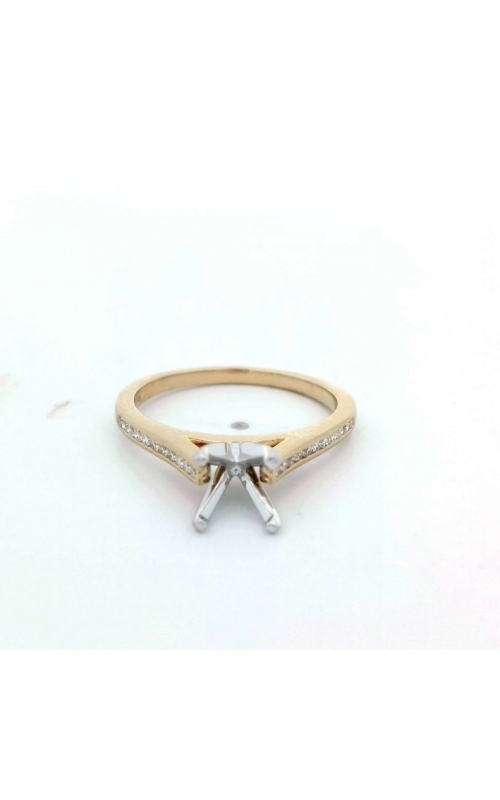 Engagement Ring – 14K Yellow Gold Round Diamond VY1365CA | Venetti