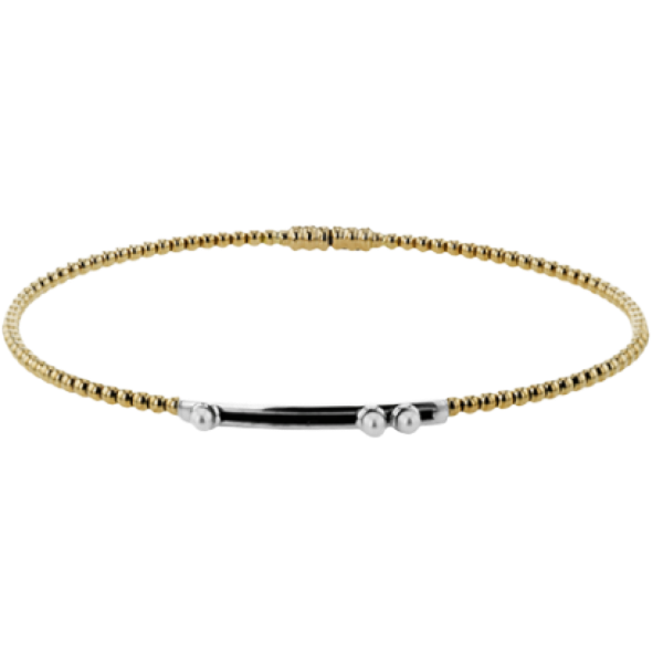 Simon G. 18K Two-Tone Diamond Bangle Bracelet