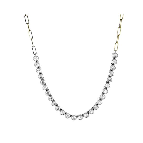 Simon G. 18K Two-Tone Diamond Necklace