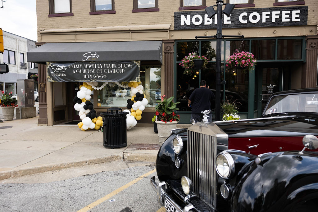 The Smith's Jewelers storefront dressed for the show