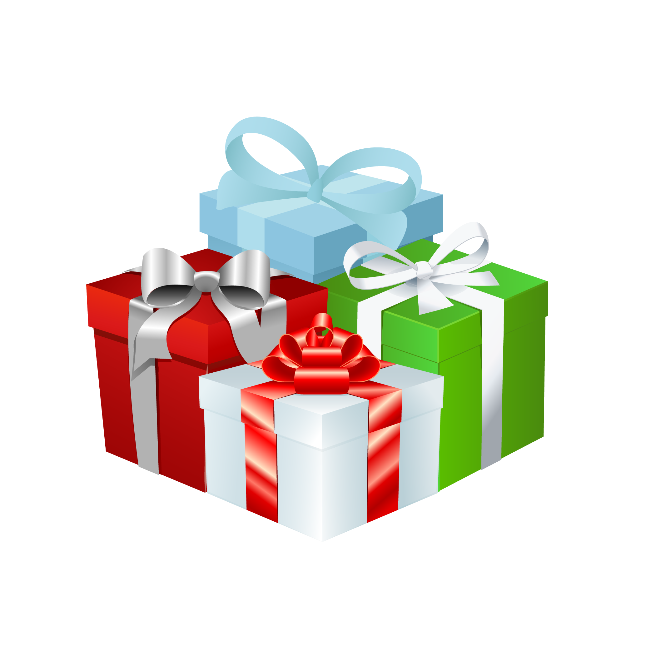 Image title Wrapped presents under tree